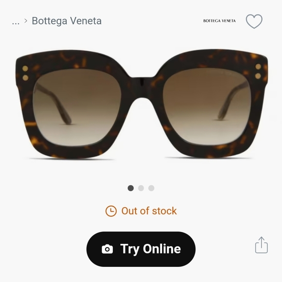 Bottega Veneta Oversized Square Tortoise Sunglasses New With Case And Cloth - Picture 11 of 15